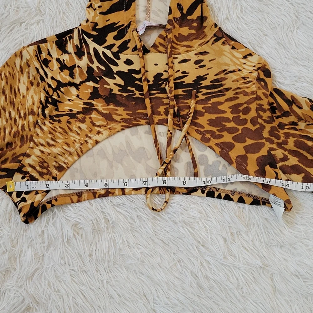 💥Animal Print Dress with Hoodie💥 - Picture 10 of 11